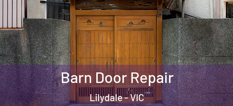 Barn Door Repair Lilydale - VIC