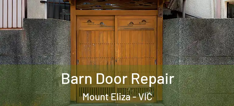 Barn Door Repair Mount Eliza - VIC