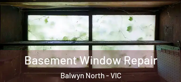  Basement Window Repair Balwyn North - VIC
