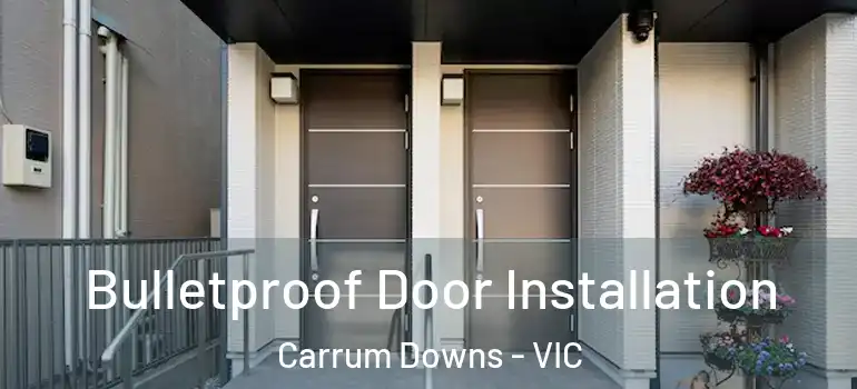 Bulletproof Door Installation Carrum Downs - VIC