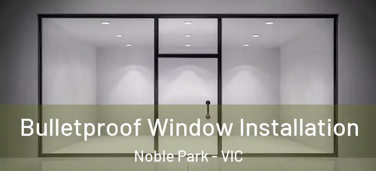 Bulletproof Window Installation Noble Park - VIC
