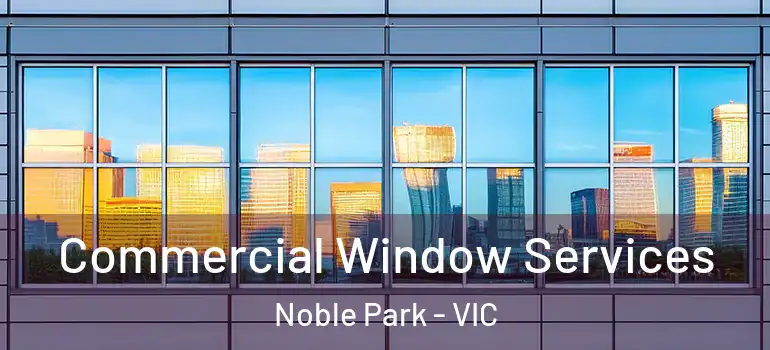 Commercial Window Services Noble Park - VIC