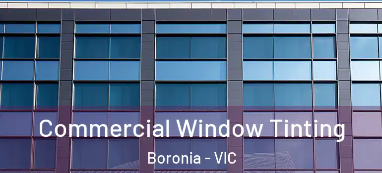 Commercial Window Tinting Boronia - VIC