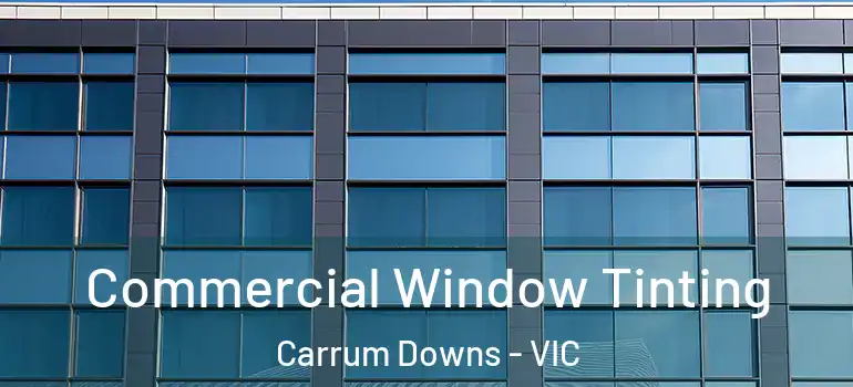 Commercial Window Tinting Carrum Downs - VIC
