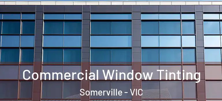 Commercial Window Tinting Somerville - VIC