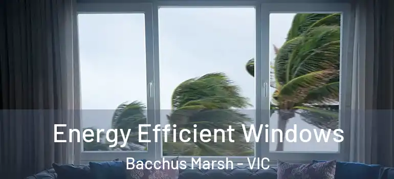 Energy Efficient Windows Bacchus Marsh - VIC