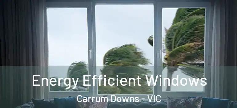 Energy Efficient Windows Carrum Downs - VIC