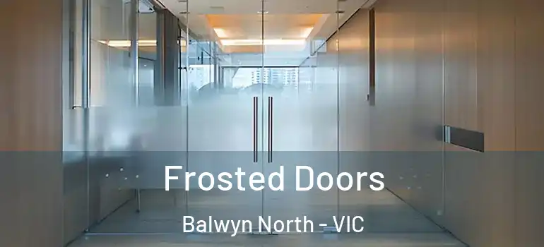  Frosted Doors Balwyn North - VIC