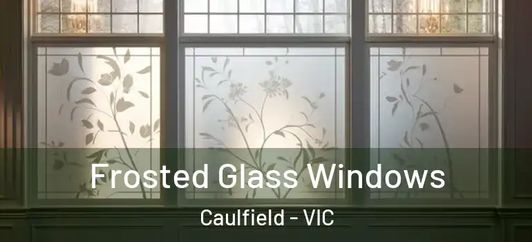  Frosted Glass Windows Caulfield - VIC