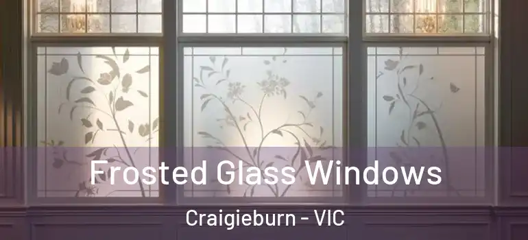  Frosted Glass Windows Craigieburn - VIC