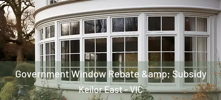 Government Window Rebate & Subsidy Keilor East - VIC