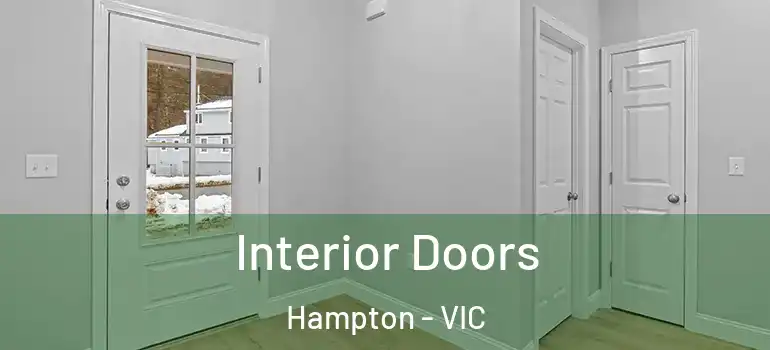 Interior Doors Hampton - VIC