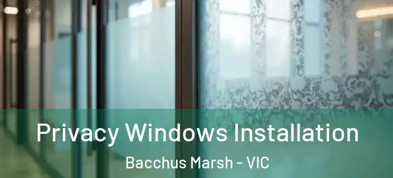  Privacy Windows Installation Bacchus Marsh - VIC