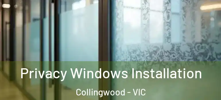  Privacy Windows Installation Collingwood - VIC