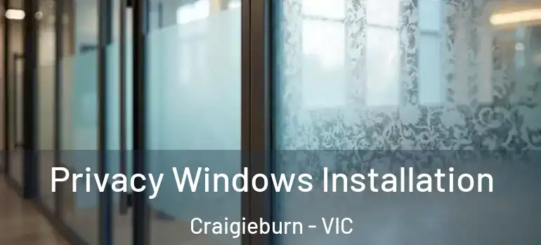  Privacy Windows Installation Craigieburn - VIC