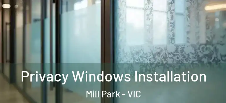 Privacy Windows Installation Mill Park - VIC