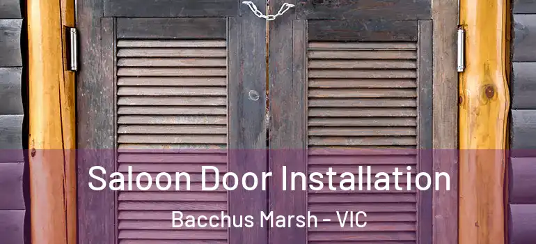 Saloon Door Installation Bacchus Marsh - VIC