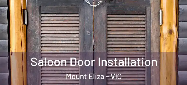 Saloon Door Installation Mount Eliza - VIC