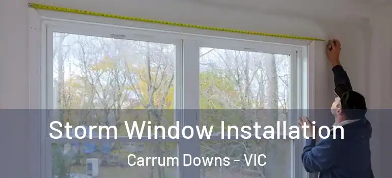 Storm Window Installation Carrum Downs - VIC