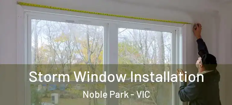 Storm Window Installation Noble Park - VIC