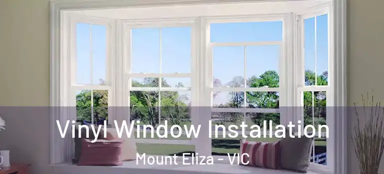 Vinyl Window Installation Mount Eliza - VIC