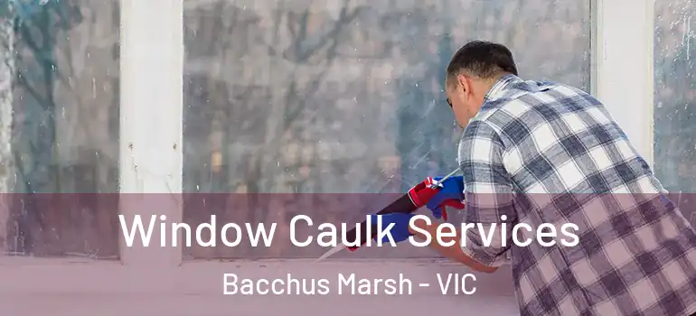  Window Caulk Services Bacchus Marsh - VIC