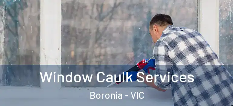 Window Caulk Services Boronia - VIC
