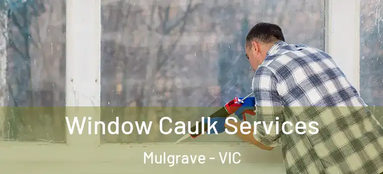 Window Caulk Services Mulgrave - VIC