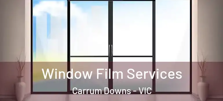 Window Film Services Carrum Downs - VIC