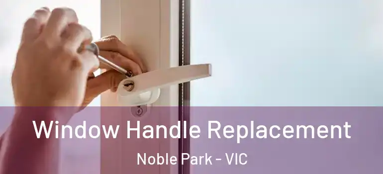 Window Handle Replacement Noble Park - VIC