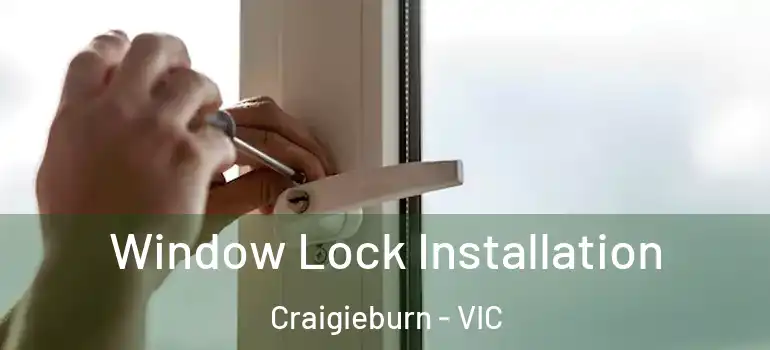  Window Lock Installation Craigieburn - VIC
