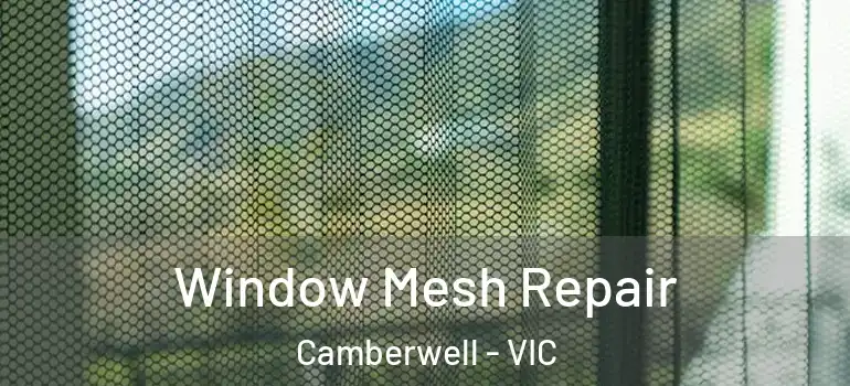 Window Mesh Repair Camberwell - VIC