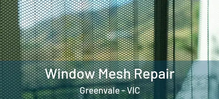 Window Mesh Repair Greenvale - VIC