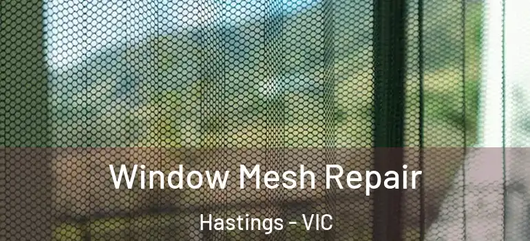 Window Mesh Repair Hastings - VIC
