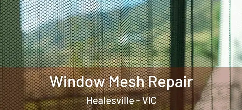 Window Mesh Repair Healesville - VIC