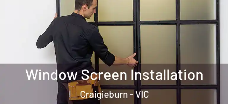  Window Screen Installation Craigieburn - VIC