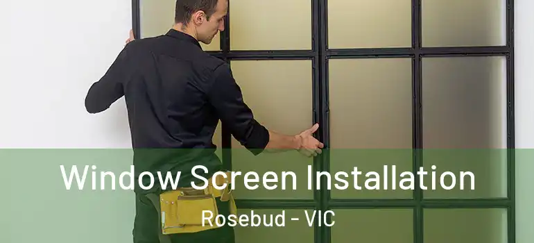  Window Screen Installation Rosebud - VIC