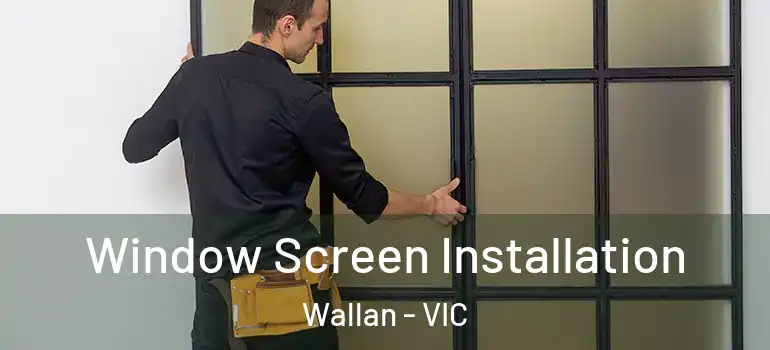 Window Screen Installation Wallan - VIC